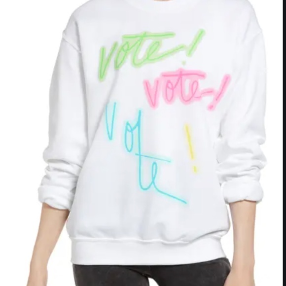 NWT BP Vote Crew neck knit sweatshirt - Picture 1 of 6